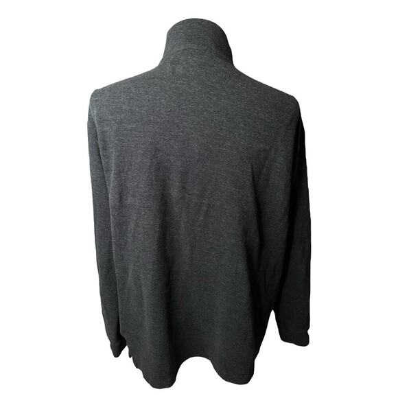 Ralph Lauren Quarter Zip Pullover Sweater Men’s 2XL Charcoal Grey Estate Rib - Picture 5 of 7